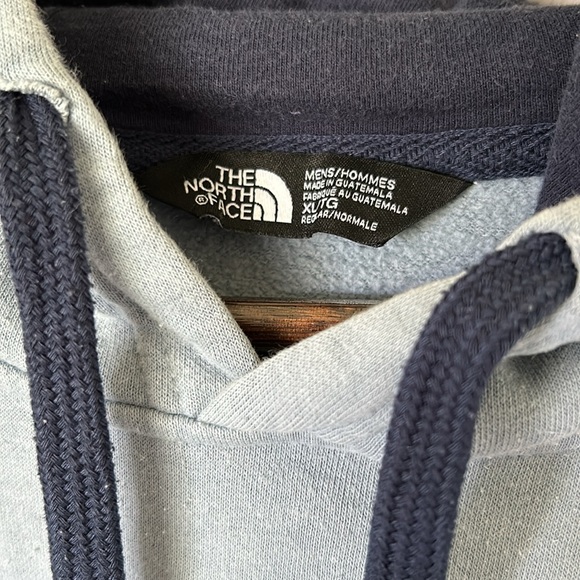 North Face light blue and navy hoodie - Picture 3 of 7